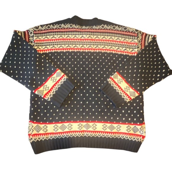 Festified 3XL Reindeer Threesome Sweater Navy Holiday Ugly Christmas Knit  NWT - Picture 9 of 9